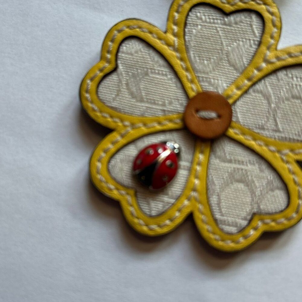 COACH Flower Ladybug Keychain - Picture 3 of 5